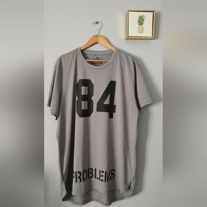 T Shirt mens American Rag  Size XXL Color Gray Polyester Round Neck  Atletic New